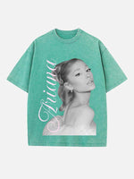 Ariana Grande Print Round Neck T-shirt
