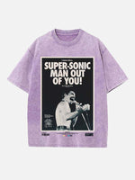 Queen Print Round Neck T-shirt