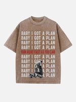 Kanye West Print Round Neck T-shirt