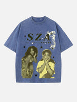 SZA Print Round Neck T-shirt