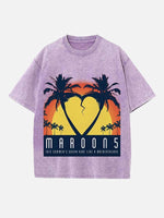 Maroon 5 Print Round Neck T-shirt