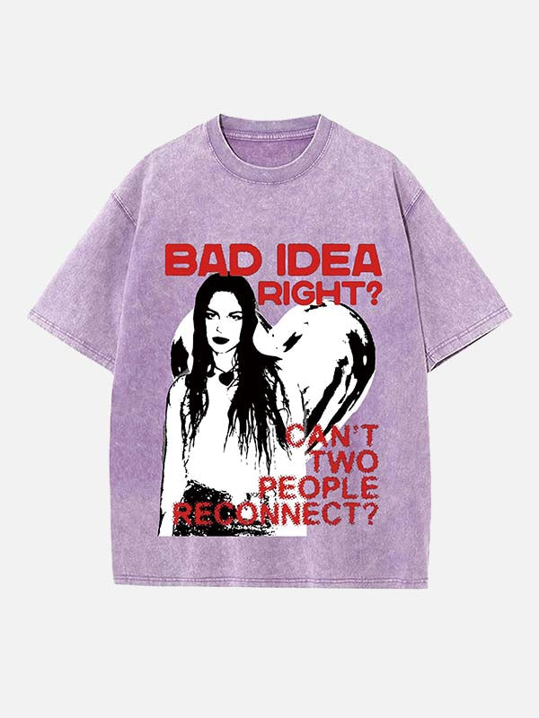 Olivia Rodrigo Print Round Neck T-shirt