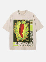 Red Hot Chili Peppers Print Round Neck T-shirt