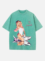 Karol G Print Round Neck T-shirt