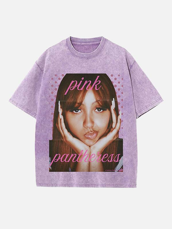 PinkPantheress Print Round Neck T-shirt
