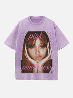 PinkPantheress Print Round Neck T-shirt