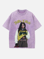 Billie Eilish Print Round Neck T-shirt