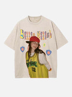 Billie Eilish Print Round Neck T-shirt