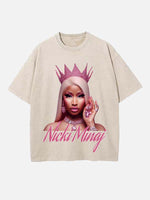 Nicki Minaj Print Round Neck T-shirt
