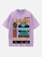 Tame Impala Print Round Neck T-shirt