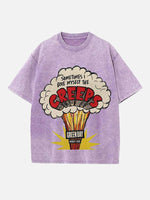 Green Day Print Round Neck T-shirt