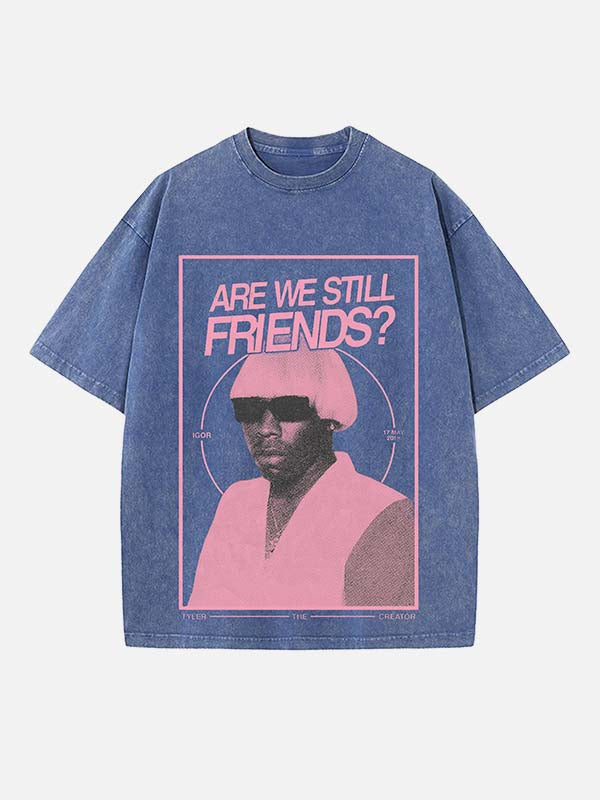 Tyler, The Creator Print Round Neck T-shirt