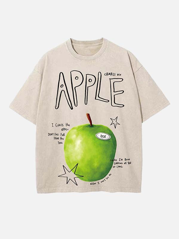 Charli xcx Print Round Neck T-shirt