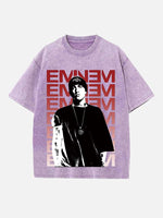 Eminem Print Round Neck T-shirt