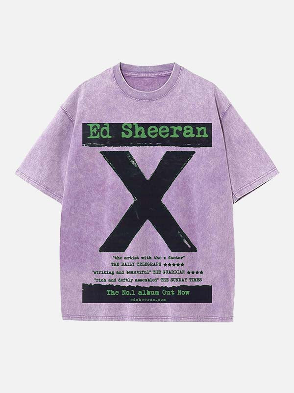 Ed Sheeran Print Round Neck T-shirt