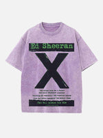 Ed Sheeran Print Round Neck T-shirt
