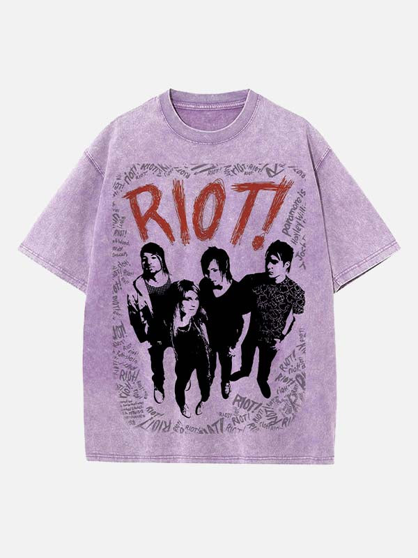 Paramore Print Round Neck T-shirt