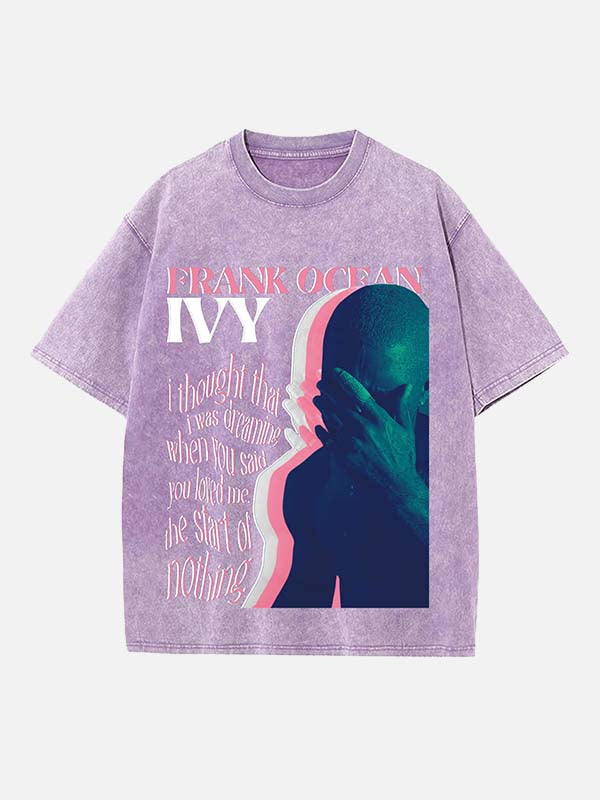 Frank Ocean Print Round Neck T-shirt