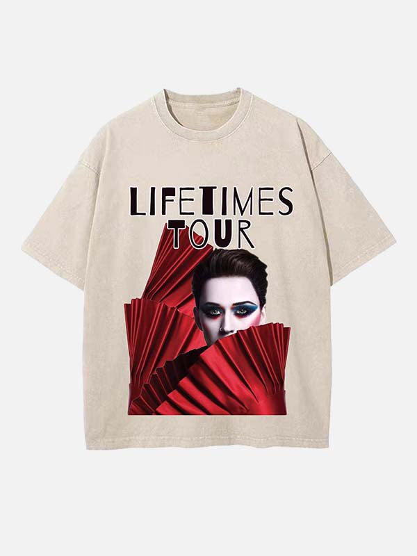 Katy Perry Print Round Neck T-shirt