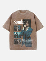 Sombr Print Round Neck T-shirt
