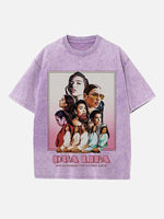 Dua Lipa Print Round Neck T-shirt