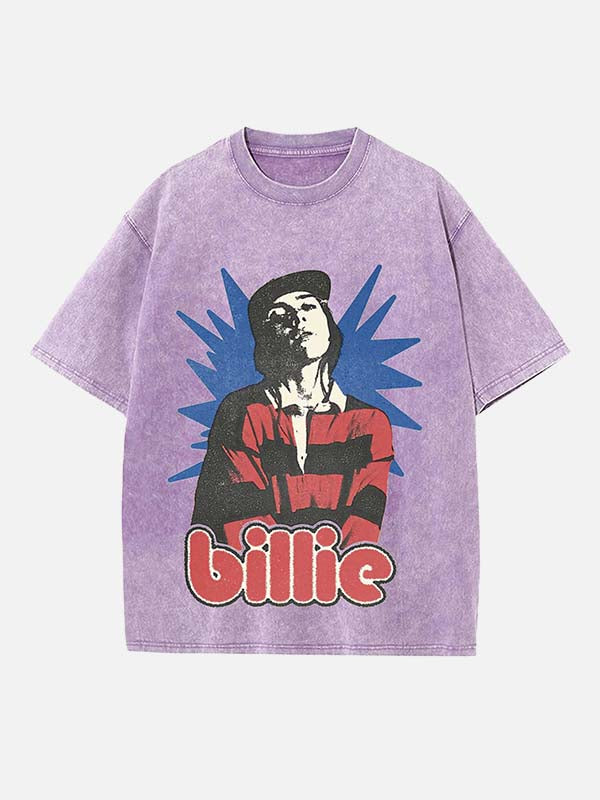 Billie Eilish Print Round Neck T-shirt