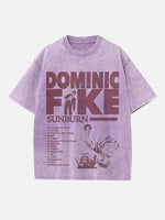 Dominic Fike Print Round Neck T-shirt