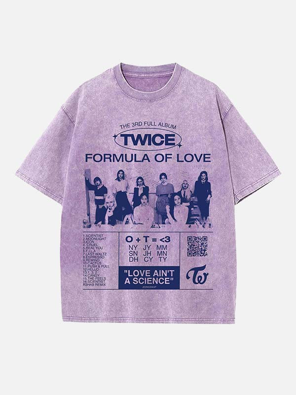 TWICE Print Round Neck T-shirt
