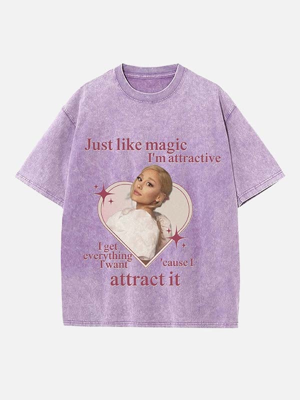 Ariana Grande Print Round Neck T-shirt