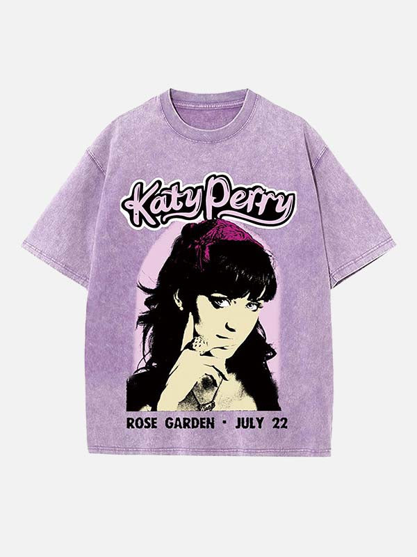 Katy Perry Print Round Neck T-shirt