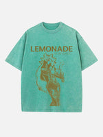 Beyoncé Print Round Neck T-shirt