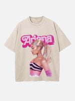 Ariana Grande Print Round Neck T-shirt