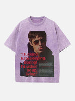 Oasis Print Round Neck T-shirt