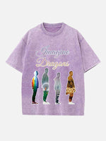 Imagine Dragons Print Round Neck T-shirt