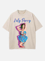 Katy Perry Print Round Neck T-shirt