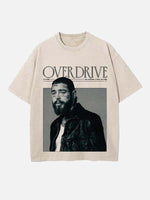 Post Malone Print Round Neck T-shirt