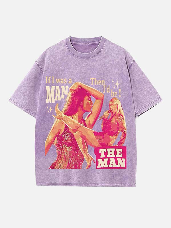 Taylor Swift Print Round Neck T-shirt