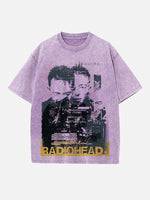 Radiohead Print Round Neck T-shirt