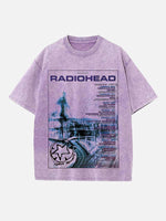 Radiohead Print Round Neck T-shirt