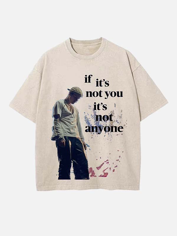 Justin Bieber Print Round Neck T-shirt