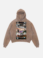 Ariana Grande Print Slant Pockets Hoodie