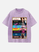 Miley Cyrus Print Round Neck T-shirt
