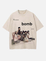 ILLIT Print Round Neck T-shirt