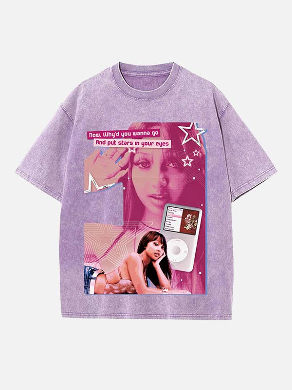 PinkPantheress Print Round Neck T-shirt