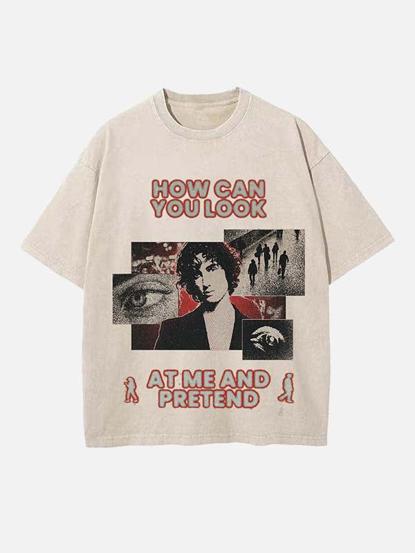 Sombr Print Round Neck T-shirt