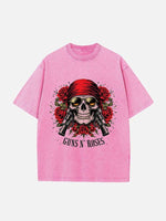 GUNS N' ROSES Print Round Neck T-shirt