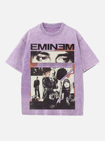 Eminem Print Round Neck T-shirt
