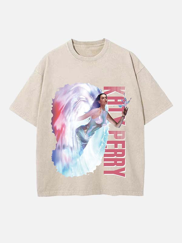 Katy Perry Print Round Neck T-shirt
