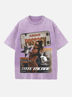 Tate McRae Print Round Neck T-shirt