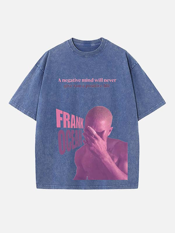 Frank Ocean Print Round Neck T-shirt